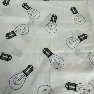 Quilting Treasures Novelty Whimsical Lighting Bulb Cotton Fabric 44” x 25”